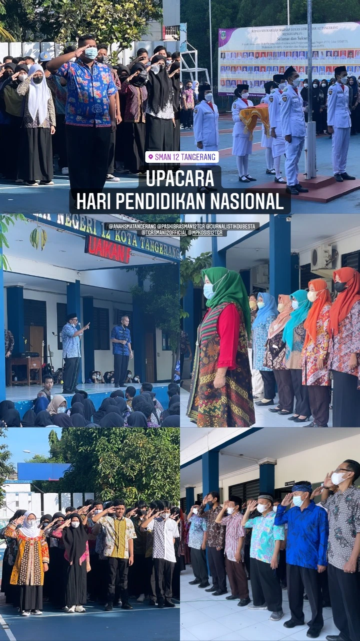SMAN 12 TANGERANG MEMPERINGATI HARDIKNAS 13 MEI 2022