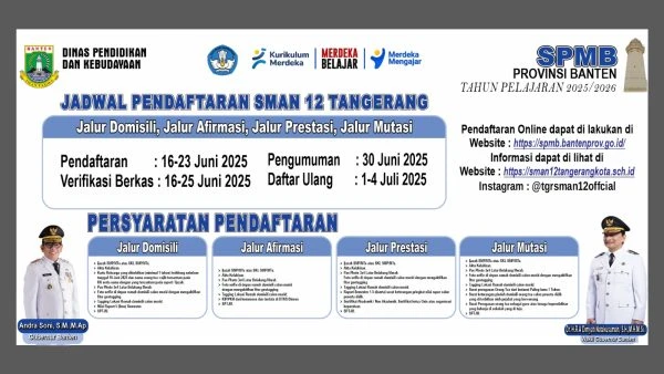 Jadwal dan persyaratan spmb tp 2025-2026